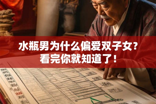 水瓶男为什么偏爱双子女？看完你就知道了！
