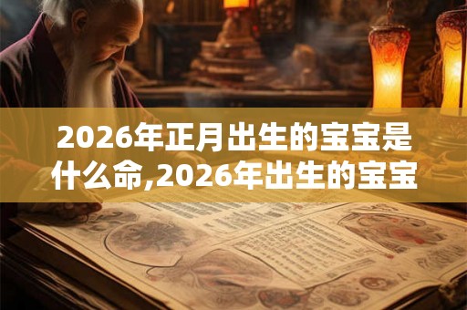2026年正月出生的宝宝是什么命,2026年出生的宝宝五行