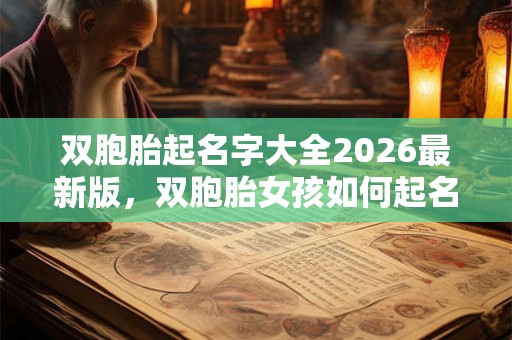 双胞胎起名字大全2026最新版,双胞胎女孩如何起名? 双胞胎起名字大全2026最新版,双胞胎女孩如何起名?