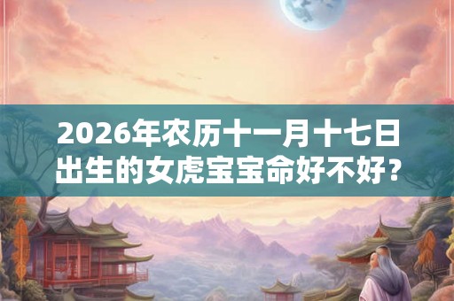 2026年农历十一月十七日出生的女虎宝宝命好不好？