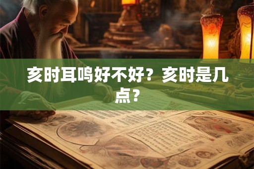 亥时耳鸣好不好?亥时是几点? 亥时耳鸣好不好?亥时是几点?