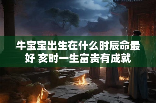牛宝宝出生在什么时辰命最好 亥时一生富贵有成就