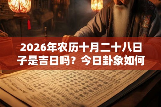 2026年农历十月二十八日子是吉日吗?今日卦象如何? 2026年农历十月二十八日子是吉日吗?今日卦象如何?