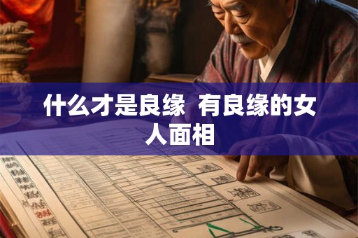 什么才是良缘  有良缘的女人面相