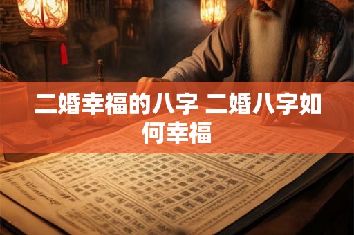 二婚幸福的八字 二婚八字如何幸福