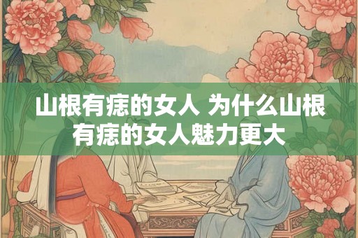 山根有痣的女人 为什么山根有痣的女人魅力更大