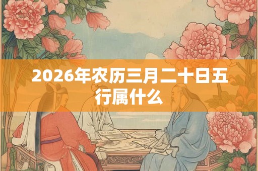 2026年农历三月二十日五行属什么