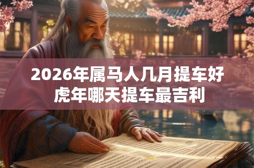 2026年属马人几月提车好 虎年哪天提车最吉利 2026年属马人几月提车好 虎年哪天提车最吉利