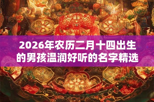 2026年农历二月十四出生的男孩温润好听的名字精选