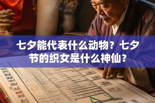 七夕能代表什么动物?七夕节的织女是什么神仙? 七夕能代表什么动物?七夕节的织女是什么神仙?
