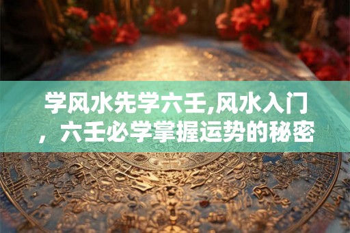 学风水先学六壬,风水入门，六壬必学掌握运势的秘密武器