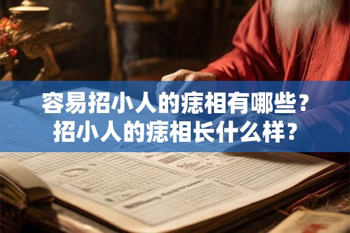 容易招小人的痣相有哪些？招小人的痣相长什么样？