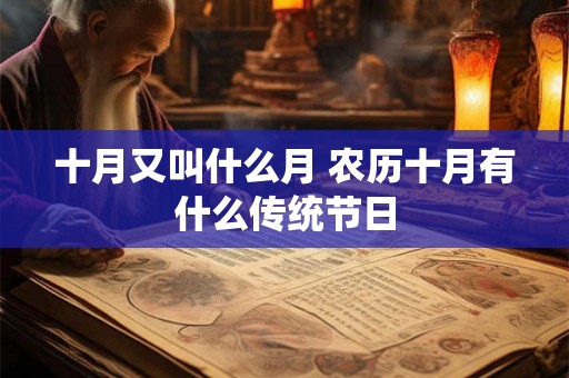 十月又叫什么月 农历十月有什么传统节日