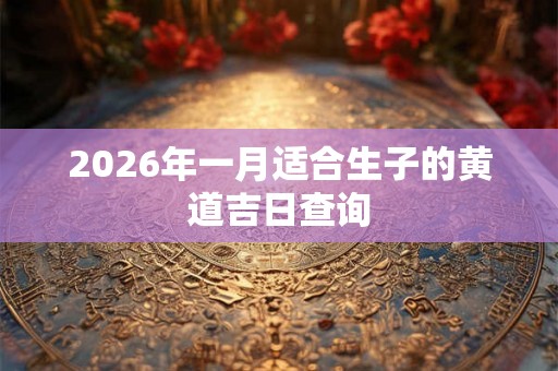2026年一月适合生子的黄道吉日查询