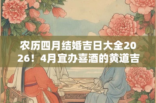 农历四月结婚吉日大全2026！4月宜办喜酒的黄道吉日