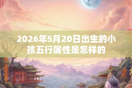 2026年5月20日出生的小孩五行属性是怎样的