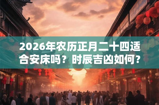 2026年农历正月二十四适合安床吗？时辰吉凶如何？