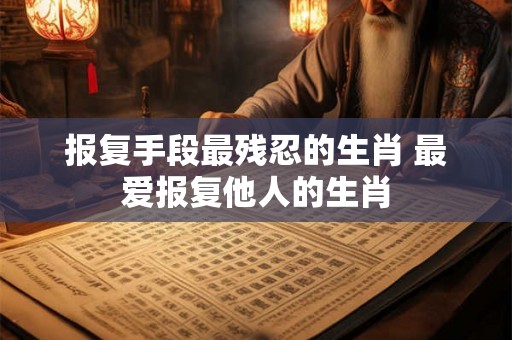 报复手段最残忍的生肖 最爱报复他人的生肖