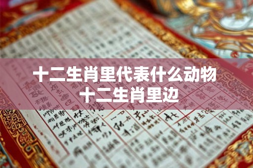 十二生肖里代表什么动物  十二生肖里边
