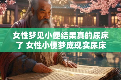 女性梦见小便结果真的尿床了 女性小便梦成现实尿床