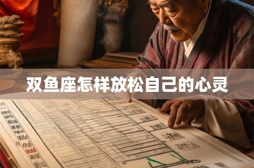 双鱼座怎样放松自己的心灵