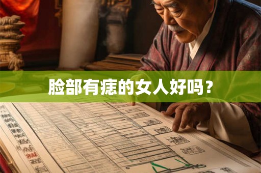 脸部有痣的女人好吗？
