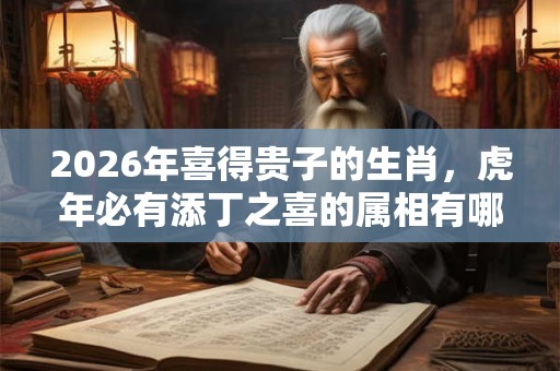 2026年喜得贵子的生肖，虎年必有添丁之喜的属相有哪些？