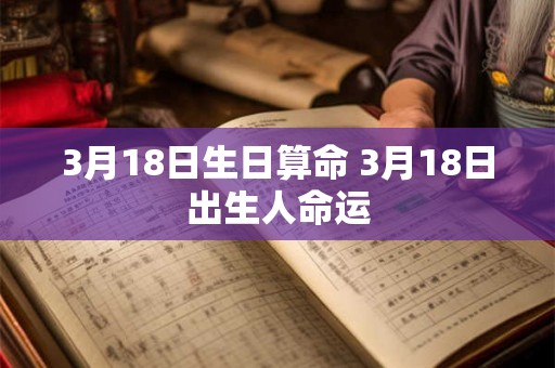 3月18日生日算命 3月18日出生人命运 3月18日生日算命 3月18日出生人命运