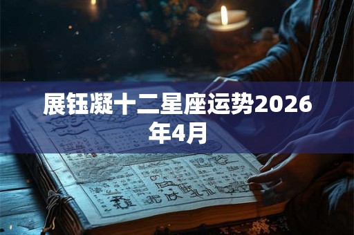 展钰凝十二星座运势2026年4月