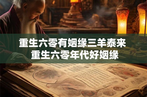 重生六零有姻缘三羊泰来  重生六零年代好姻缘