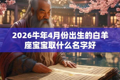 2026牛年4月份出生的白羊座宝宝取什么名字好