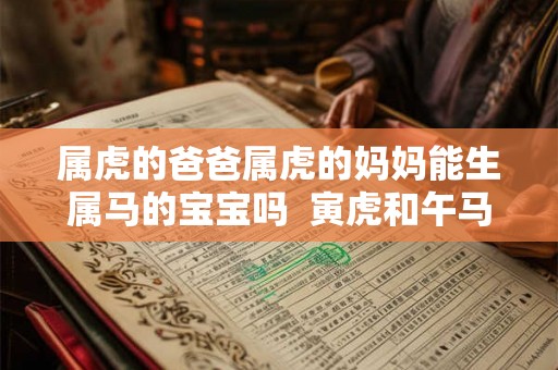属虎的爸爸属虎的妈妈能生属马的宝宝吗  寅虎和午马三合