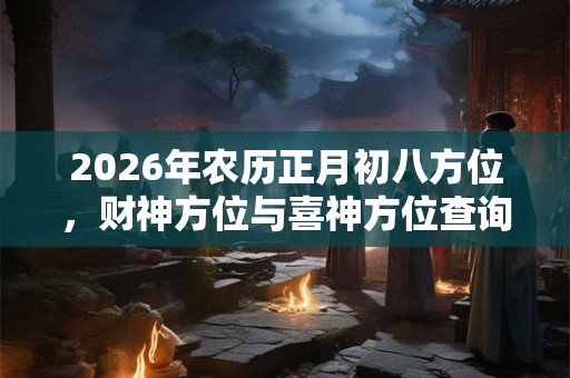 2026年农历正月初八方位，财神方位与喜神方位查询