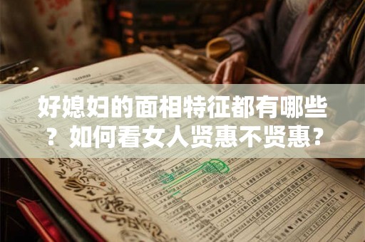 好媳妇的面相特征都有哪些?如何看女人贤惠不贤惠? 好媳妇的面相特征都有哪些?如何看女人贤惠不贤惠?