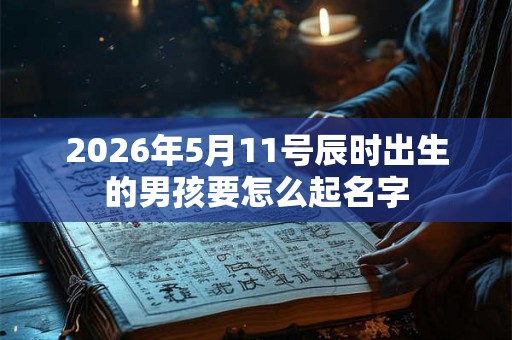 2026年5月11号辰时出生的男孩要怎么起名字