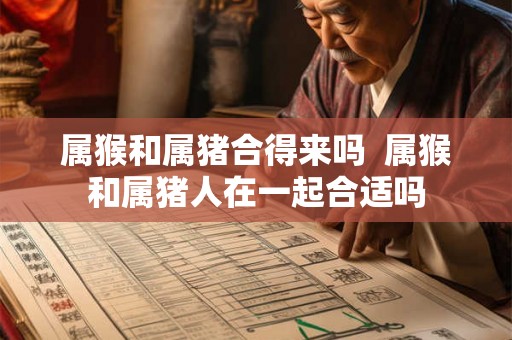 属猴和属猪合得来吗  属猴和属猪人在一起合适吗