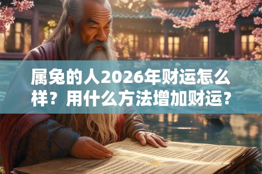 属兔的人2026年财运怎么样？用什么方法增加财运？