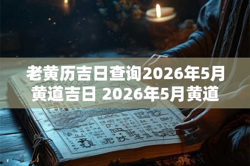 老黄历吉日查询2026年5月黄道吉日 2026年5月黄道吉日老黄历查询 老黄历吉日查询2026年5月黄道吉日 2026年5月黄道吉日老黄历查询