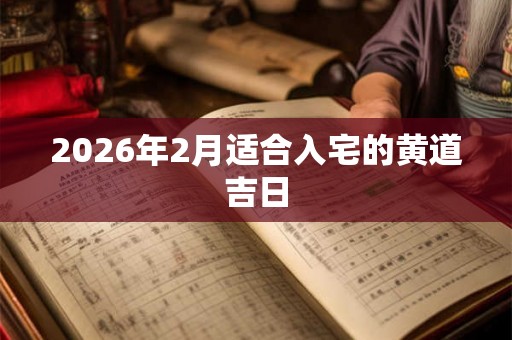 2026年2月适合入宅的黄道吉日