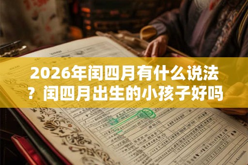 2026年闰四月有什么说法？闰四月出生的小孩子好吗