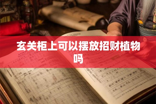 玄关柜上可以摆放招财植物吗 玄关柜上可以摆放招财植物吗