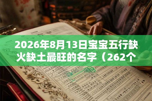 2026年8月13日宝宝五行缺火缺土最旺的名字(262个) 2026年8月13日宝宝五行缺火缺土最旺的名字(262个)