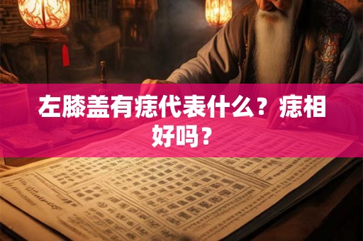 左膝盖有痣代表什么？痣相好吗？