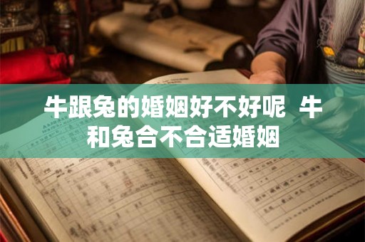 牛跟兔的婚姻好不好呢  牛和兔合不合适婚姻