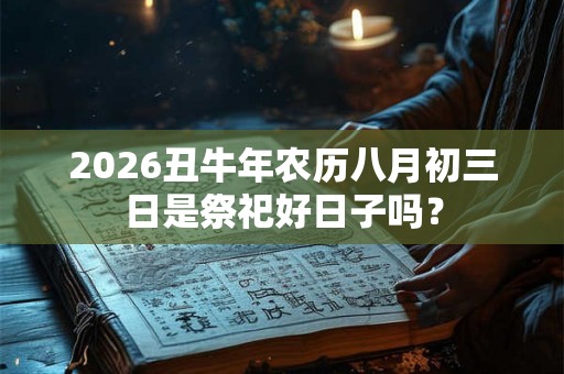 2026丑牛年农历八月初三日是祭祀好日子吗？