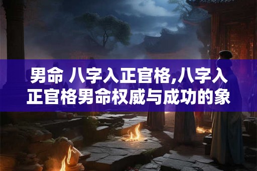 男命 八字入正官格,八字入正官格男命权威与成功的象征