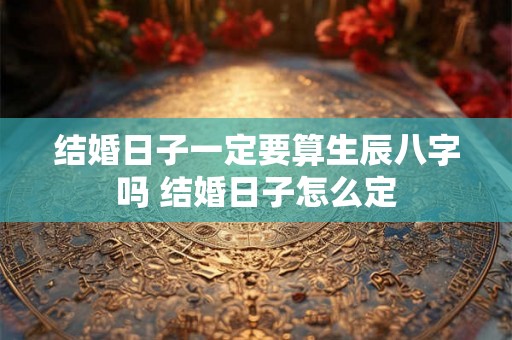 结婚日子一定要算生辰八字吗 结婚日子怎么定