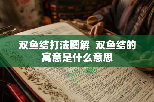 双鱼结打法图解 双鱼结的寓意是什么意思 双鱼结打法图解 双鱼结的寓意是什么意思
