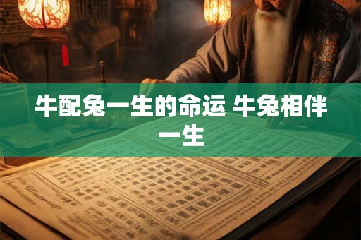 牛配兔一生的命运 牛兔相伴一生