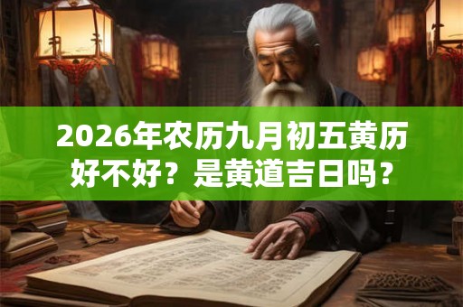 2026年农历九月初五黄历好不好?是黄道吉日吗? 2026年农历九月初五黄历好不好?是黄道吉日吗?